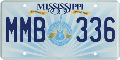 MS license plate MMB336