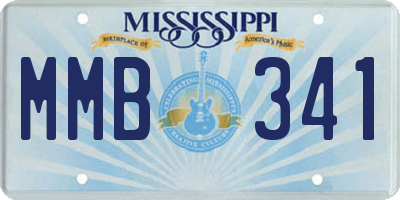 MS license plate MMB341