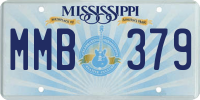 MS license plate MMB379