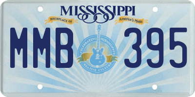 MS license plate MMB395