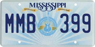 MS license plate MMB399