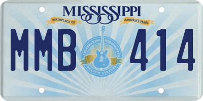 MS license plate MMB414