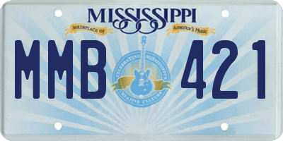 MS license plate MMB421