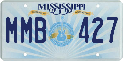 MS license plate MMB427