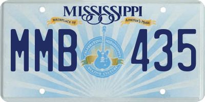 MS license plate MMB435