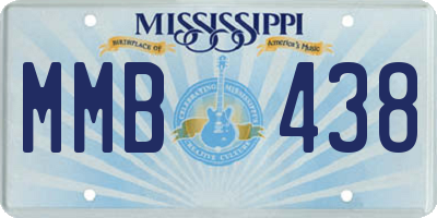 MS license plate MMB438