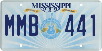 MS license plate MMB441