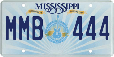 MS license plate MMB444
