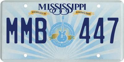 MS license plate MMB447