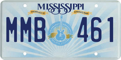 MS license plate MMB461