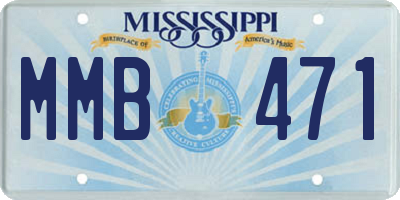 MS license plate MMB471