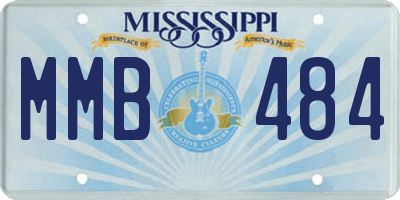 MS license plate MMB484