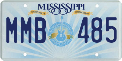 MS license plate MMB485