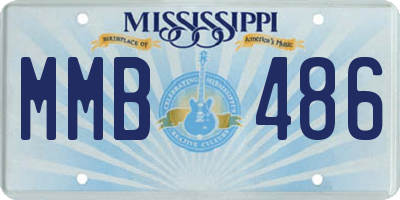 MS license plate MMB486