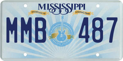 MS license plate MMB487