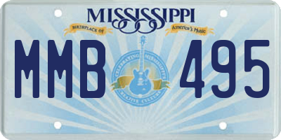 MS license plate MMB495