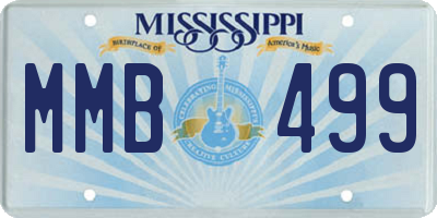 MS license plate MMB499