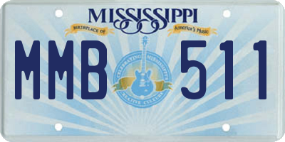 MS license plate MMB511
