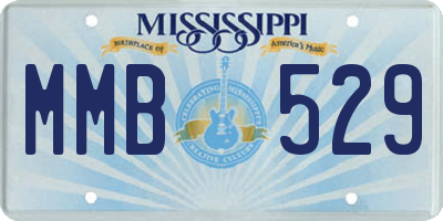 MS license plate MMB529