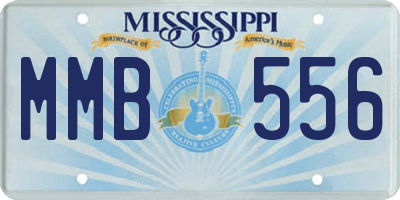 MS license plate MMB556