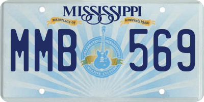 MS license plate MMB569