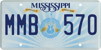 MS license plate MMB570