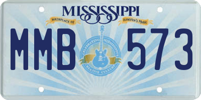 MS license plate MMB573