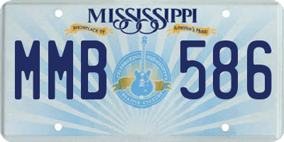 MS license plate MMB586