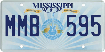 MS license plate MMB595