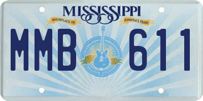 MS license plate MMB611