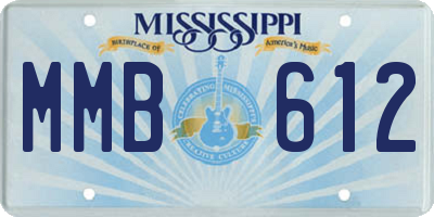 MS license plate MMB612