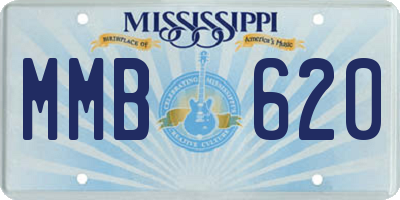 MS license plate MMB620