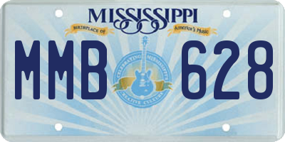 MS license plate MMB628