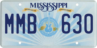 MS license plate MMB630