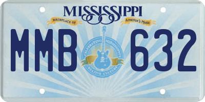 MS license plate MMB632