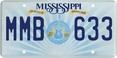 MS license plate MMB633
