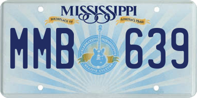 MS license plate MMB639