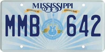 MS license plate MMB642