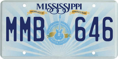 MS license plate MMB646