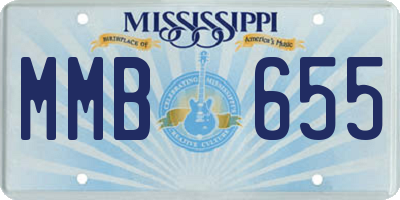 MS license plate MMB655