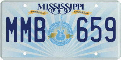 MS license plate MMB659