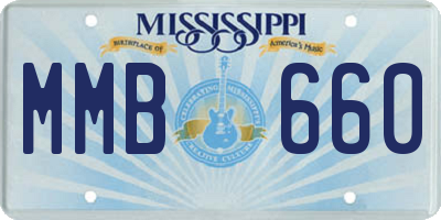 MS license plate MMB660