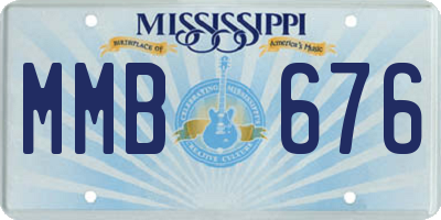 MS license plate MMB676