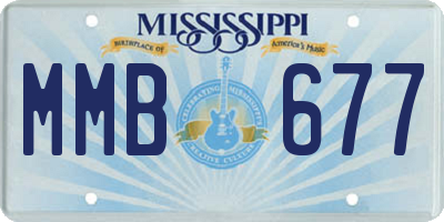 MS license plate MMB677