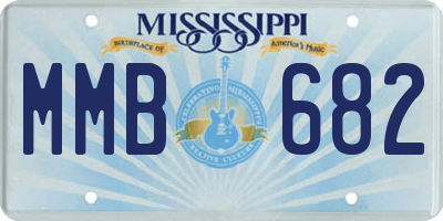 MS license plate MMB682