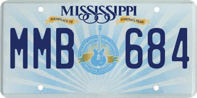 MS license plate MMB684