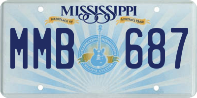 MS license plate MMB687