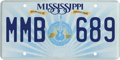 MS license plate MMB689