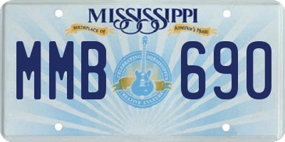 MS license plate MMB690