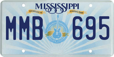 MS license plate MMB695